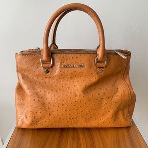 Michael Kors Small Ostrich Leather Satchel